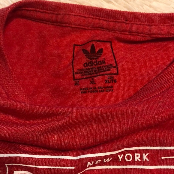 Adidas MLS Red Bulls red soft t-shirt NWT - Picture 5 of 8